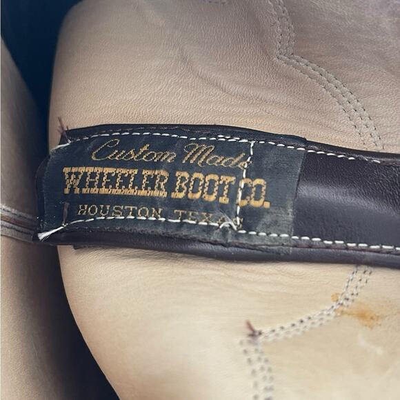 Wheeler Boot Co Houston Custom Brown Full Quill Ostrich Cowboy Boots 9.5 main image 7